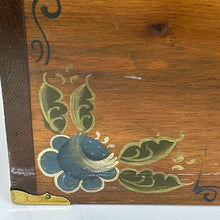 Load image into Gallery viewer, Hand Painted Wooden Trunk