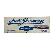 Load image into Gallery viewer, Jack Sherman Chevrolet Sign