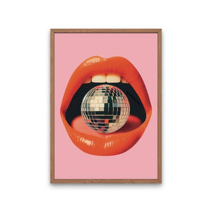 Disco Mouth Print