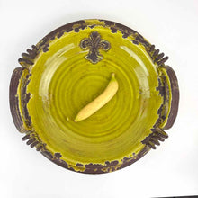 Load image into Gallery viewer, Fleur De Lis Pottery Platter