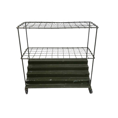 Green Metal Map Cart