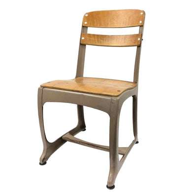 Metal & Wood School Chair