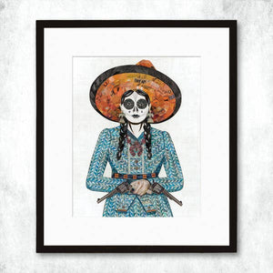 Adelita (Blue) Signed Print