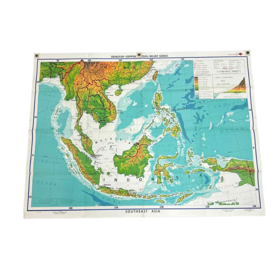 Southeast Asia Folding Map