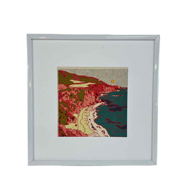 Colorful Coastal Landscape Print