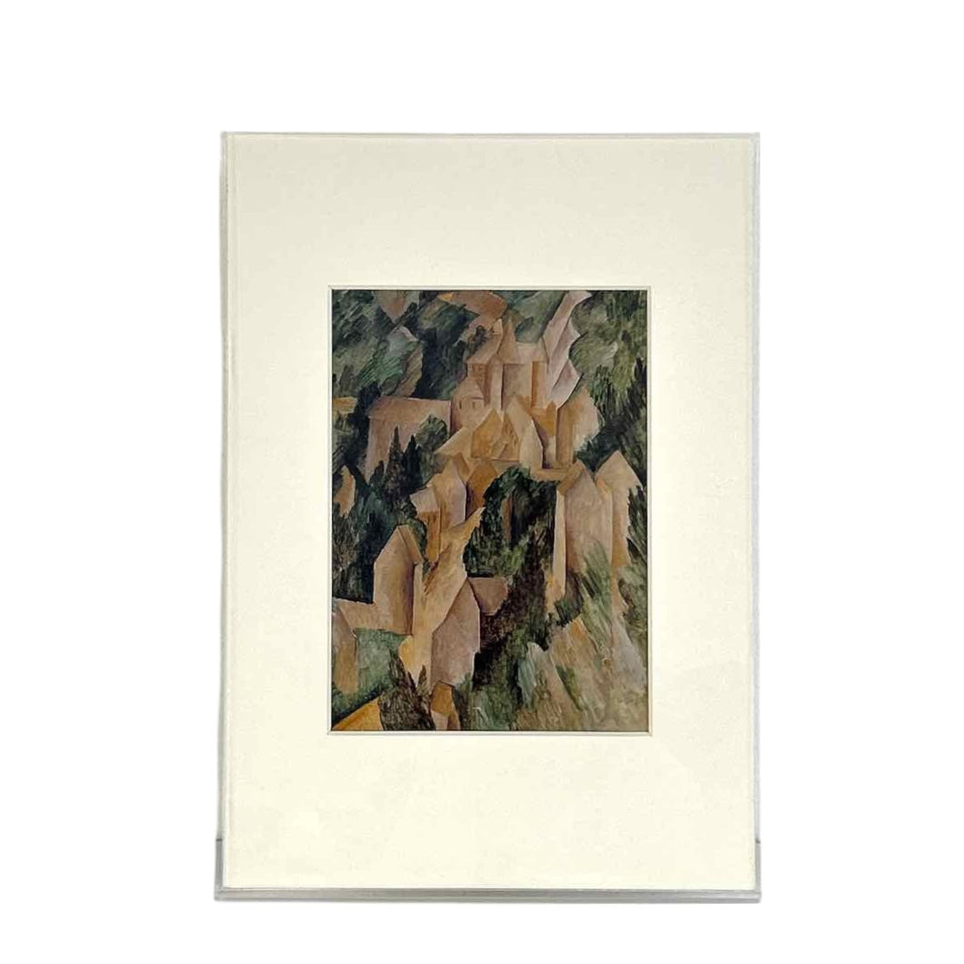 Framed Cubist Castle Print