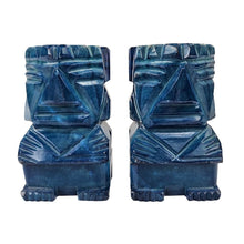 Load image into Gallery viewer, Blue Aztec Onyx Bookends