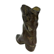 Load image into Gallery viewer, Brass Cowboy Boot Vase