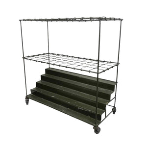 Green Metal Map Cart