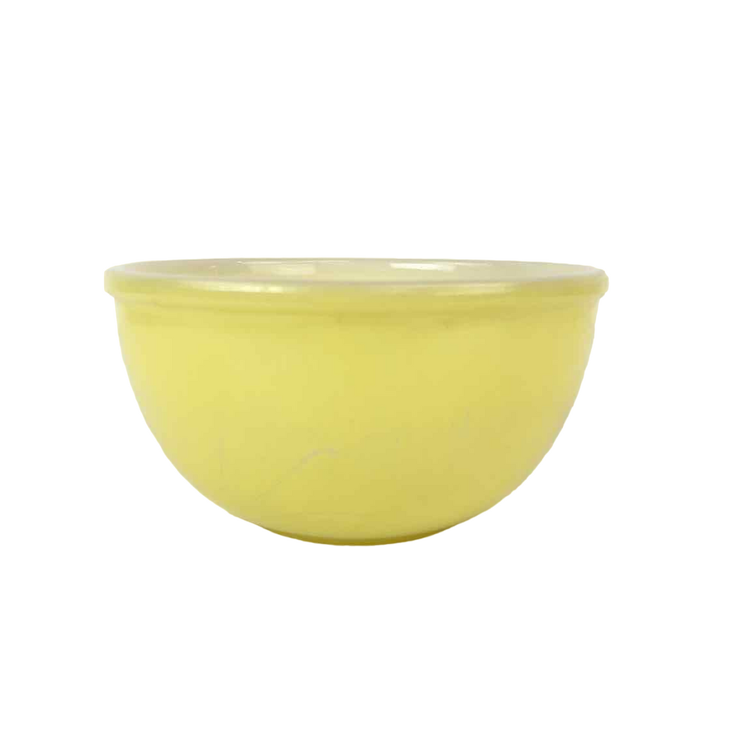 Yellow Milk Glass Mixing Bowl