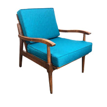 Load image into Gallery viewer, Mid-Century Teal Wooden Chair