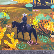 Load image into Gallery viewer, Cowgirl &amp; Pumpjacks Landscape Print