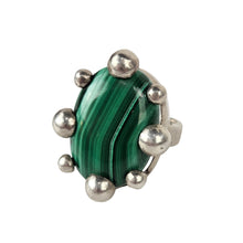 Load image into Gallery viewer, Frog Prince Malachite Ring