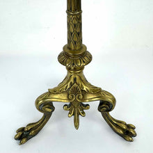 Load image into Gallery viewer, Brass Claw Foot Candleholders
