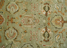 Load image into Gallery viewer, Green &amp; Beige Oushak Rug