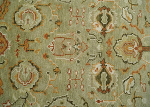 Green & Beige Oushak Rug