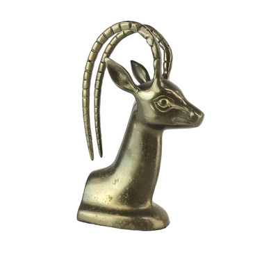 Brass Antelope Bookend