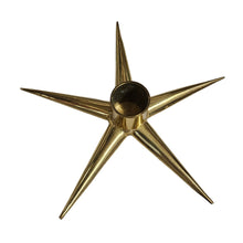 Load image into Gallery viewer, Brass Star Candleholder