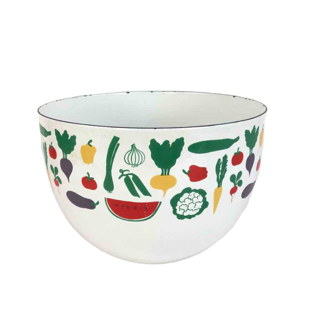 Fruit & Veggies Enamel Bowl