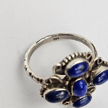 Load image into Gallery viewer, Blue Stone Sterling Ring