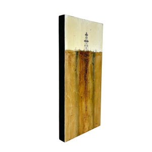 Oil Rig Mixed Media Art