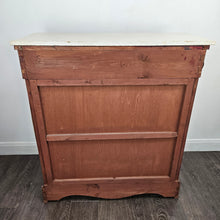 Load image into Gallery viewer, Antique Wood &amp; Marble Console