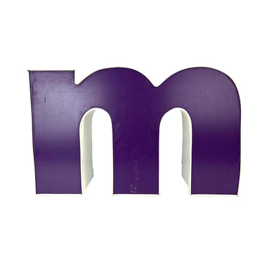 Purple Channel Letter M