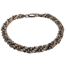 Load image into Gallery viewer, Italian Sterling Rope Bracelet