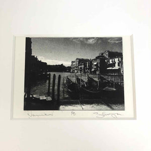 Venice Boats Intaglio Print