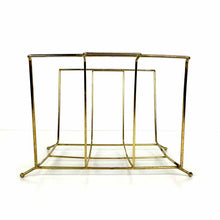 Load image into Gallery viewer, Gold Wire Magazine Rack