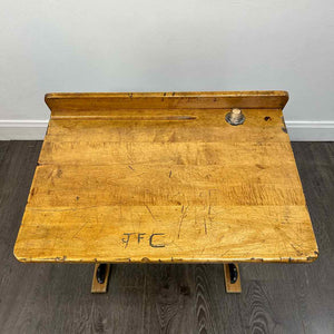Antique Kids School Desk