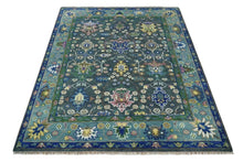 Load image into Gallery viewer, Blue Oushak Area Rug