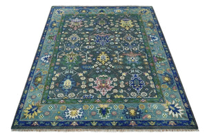 Blue Oushak Area Rug