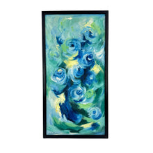 Load image into Gallery viewer, Abstract Blue Floral Painting