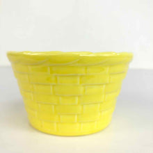 Load image into Gallery viewer, Yellow Basket Pottery Bowl