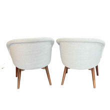 Load image into Gallery viewer, Modern White Barrel Chairs