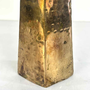 Hammered Brass Vase