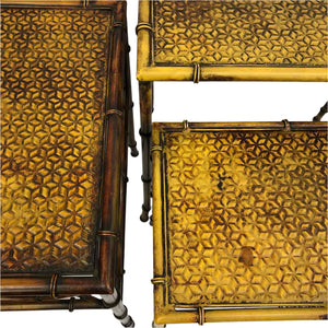 Embossed Metal Nesting Tables