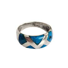 Load image into Gallery viewer, Turquoise Inlay Sterling Ring