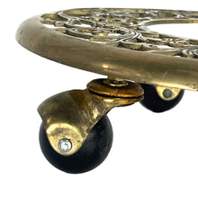 Load image into Gallery viewer, Ornate Brass Plant Dolly