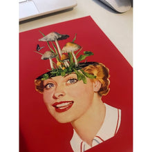 Load image into Gallery viewer, Mushroom Head Woman Print