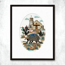 Load image into Gallery viewer, Dolan Geiman Signed Print Armadillo at the Mission