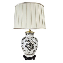 Load image into Gallery viewer, Floral Asian Pottery Lamp