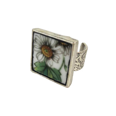 Upcycled Porcelain Dish Ring