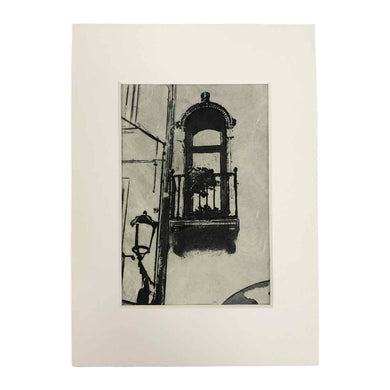 On the Corner Intaglio Print