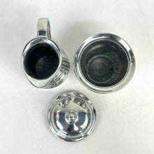 Load image into Gallery viewer, Pewter Creamer &amp; Sugar Bowl