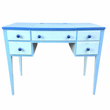 Load image into Gallery viewer, Blue Vanity Desk