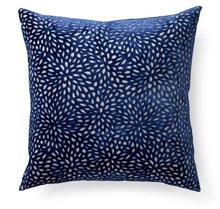 Load image into Gallery viewer, Blue Velvet Leaf Pillows