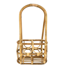 Load image into Gallery viewer, Bent Rattan Wine Caddy