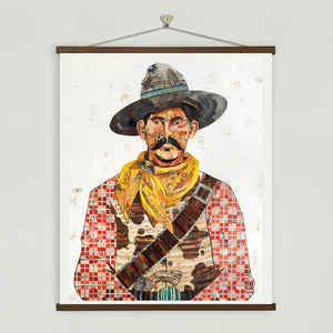 Dolan Geiman Signed Print Cowboy Red Checker